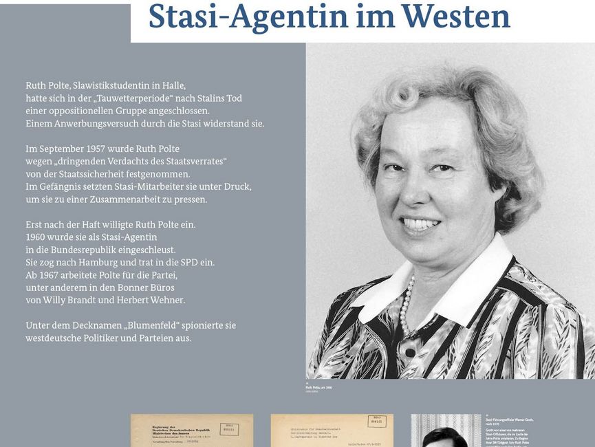Ausstellungsmodul 57 "Stasi-Agentin im Westen"
