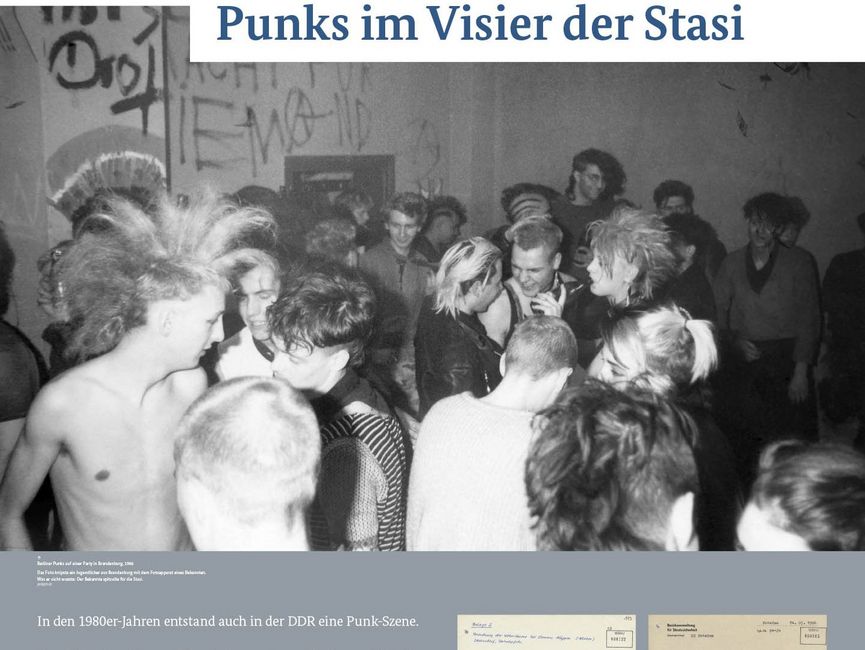 Ausstellungsmodul 26 "Punks im Visier der Stasi"