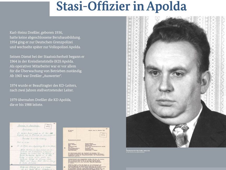 Ausstellungsmodul 63 "Stasi-Offizier in Apolda"