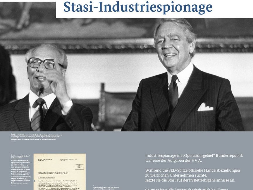 Ausstellungsmodul 54 "Stasi-Industriespionage"