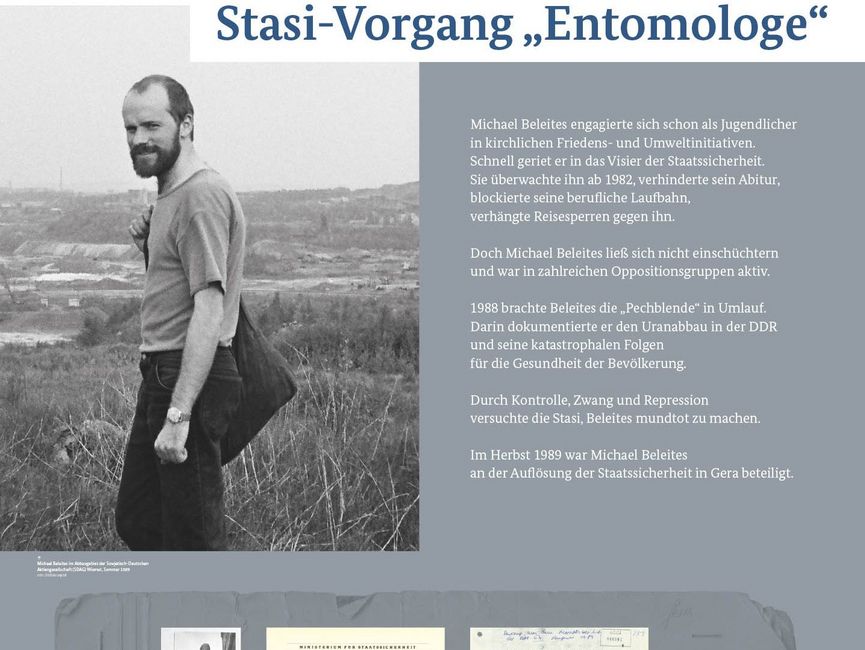 Ausstellungsmodul 29 "Stasi-Vorgang Entomologe"