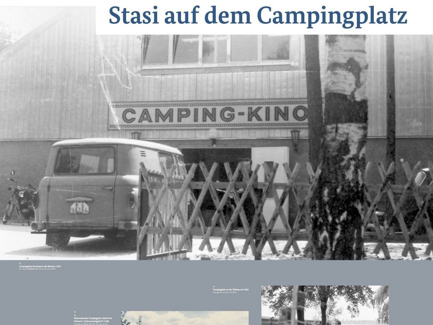 Ausstellungsmodul 109 "Stasi auf dem Campingplatz"