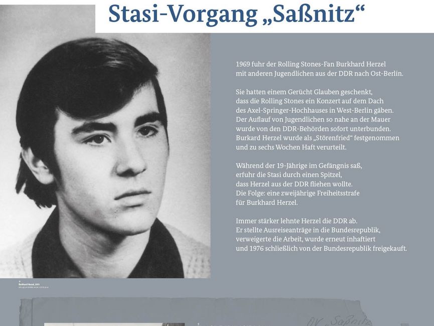 Ausstellungsmodul 44 "Stasi-Vorgang Saßnitz"
