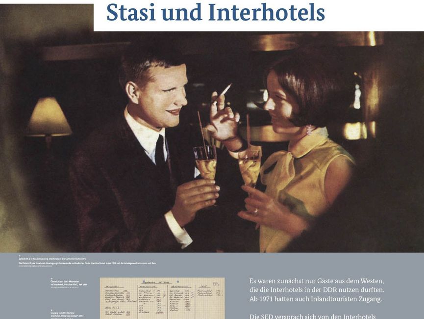 Ausstellungsmodul 96 "Stasi und Interhotels"