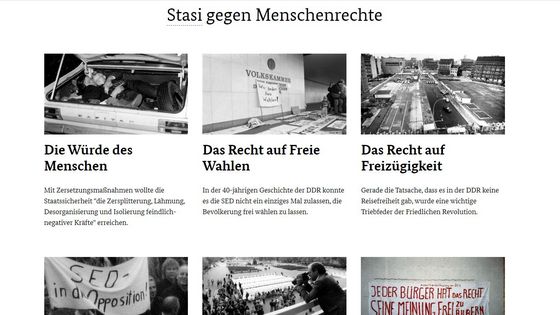 Screenshot der Website 'Demokratie statt Diktatur'.