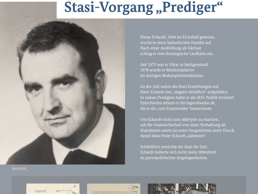 Ausstellungsmodul 104 "Stasi-Vorgang Prediger"