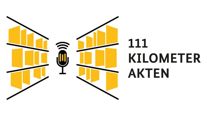 Logo 111 km Akten, Podcast des BStU