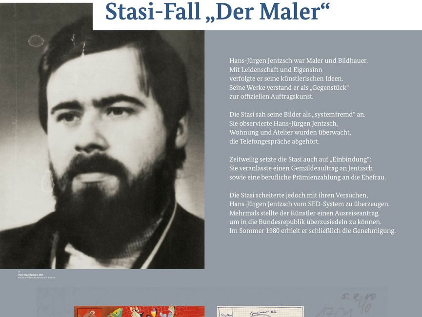 Ausstellungsmodul 77 "Stasi-Fall Der Maler"