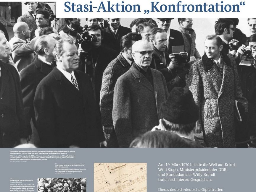 Ausstellungsmodul 81 "Stasi-Aktion Konfrontation"