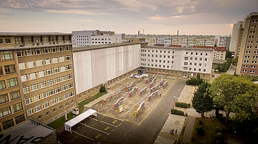 Luftaufnahme der 'Stasi-Zentrale. Campus für Demokratie'