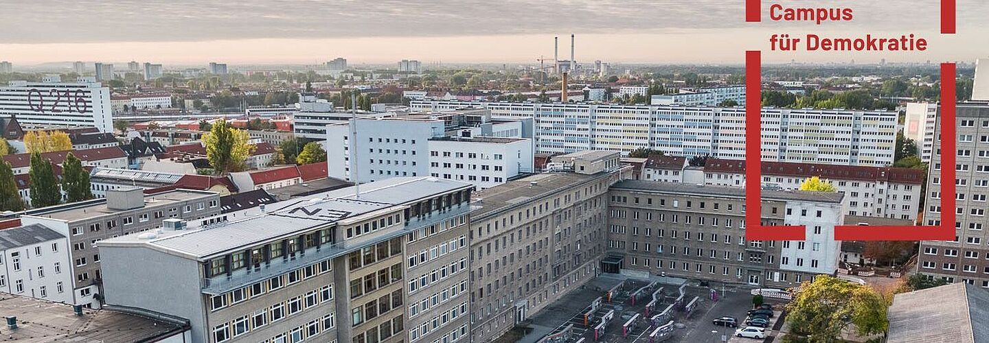 Blick auf die ehemalige Stasizentrale in Berlin-Lichtenberg