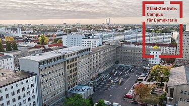 Blick auf die ehemalige Stasizentrale in Berlin-Lichtenberg