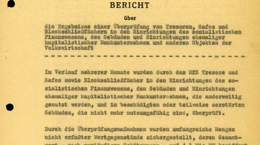 MfS-Bericht vom 11.7. 1962 über das Ergebnis der Aktion 'Licht'. Demnach wurden Wertgegenstände im Gesamtwert von 4,1 Mio DM beschlagnahmt.