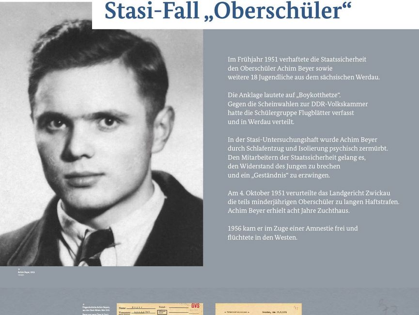 Ausstellungsmodul 68 "Stasi-Fall Oberschüler"