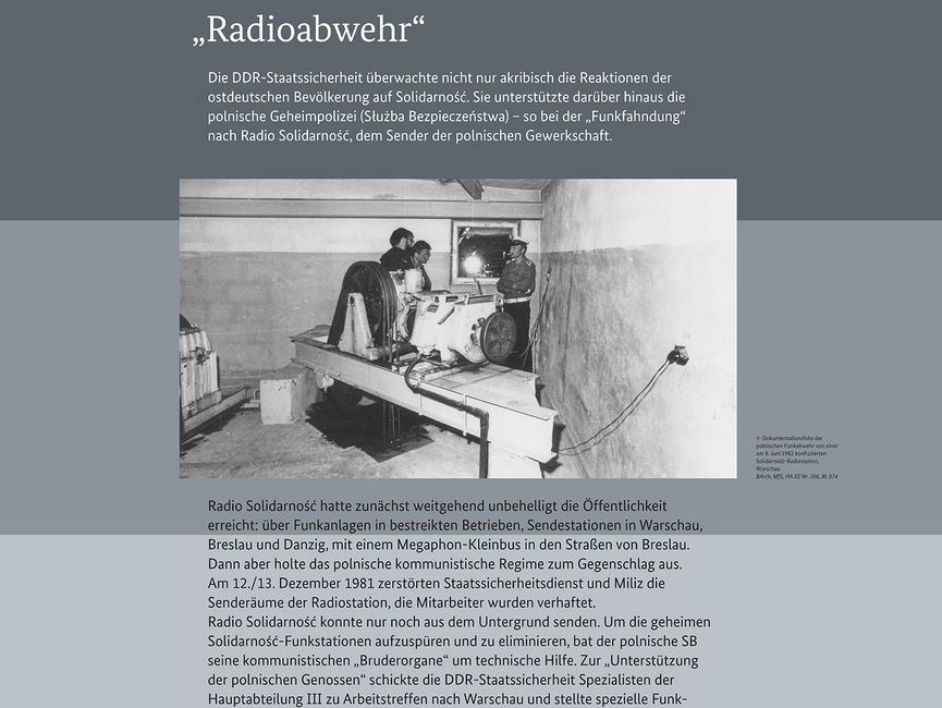 Ausstellungsmodul 11 "Radioabwehr"