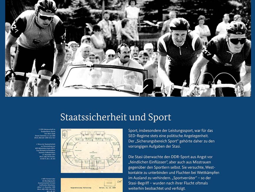 Ausstellungsmodul 7 "Staatssicherheit und Sport"