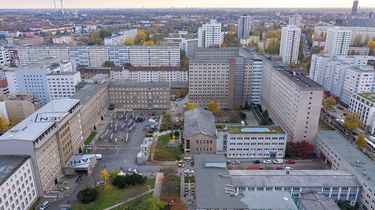 Drohnenaufnahme des Geländes der 'Stasi-Zentrale. Campus für Demokratie'