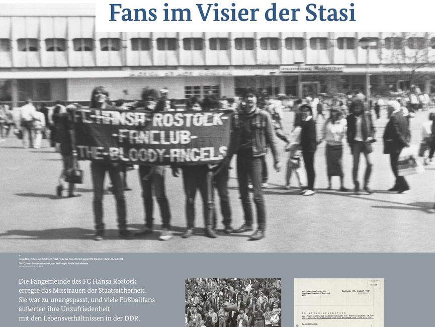 Ausstellungsmodul 31 "Fans im Visier der Stasi"