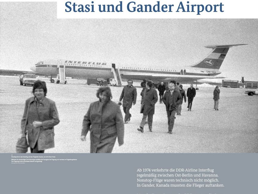 Ausstellungsmodul 90 "Stasi und Gander Airport"