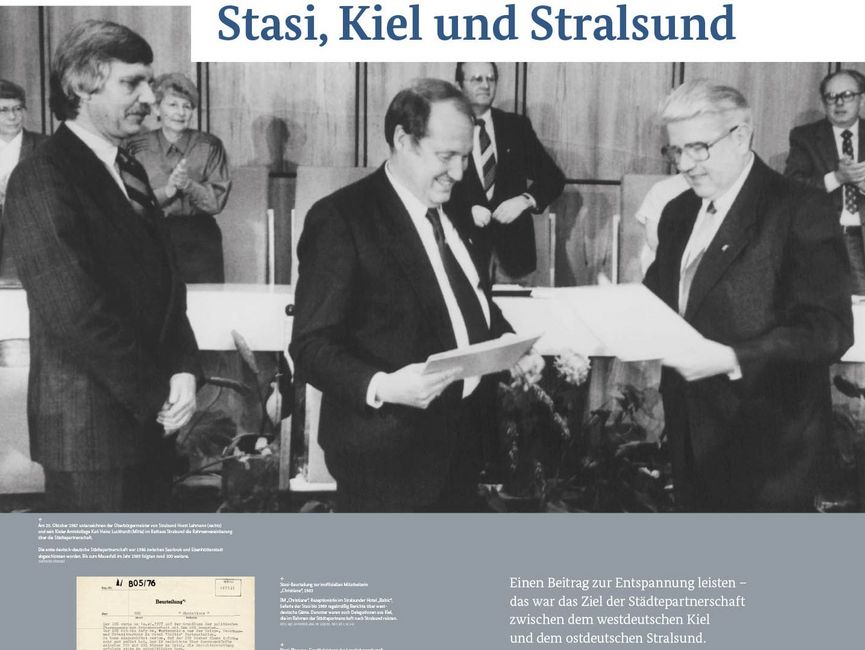 Ausstellungsmodul 82 "Stasi, Kiel und Stralsund"