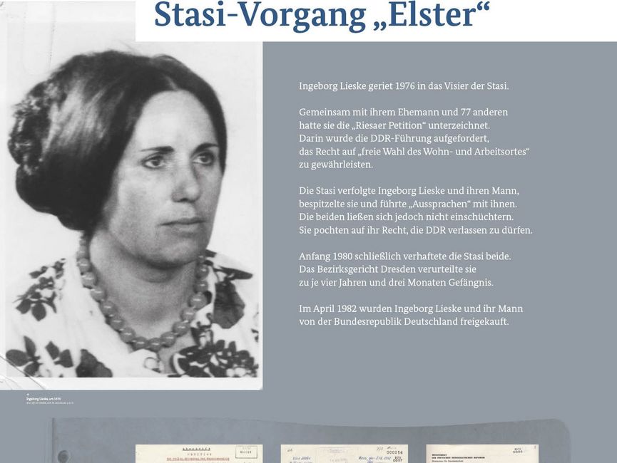 Ausstellungsmodul 80 "Stasi-Vorgang Elster"