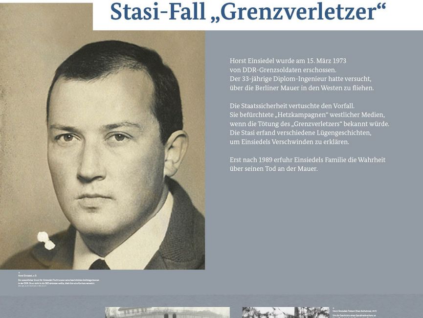 Ausstellungsmodul 55 "Stasi-Fall Grenzverletzer"