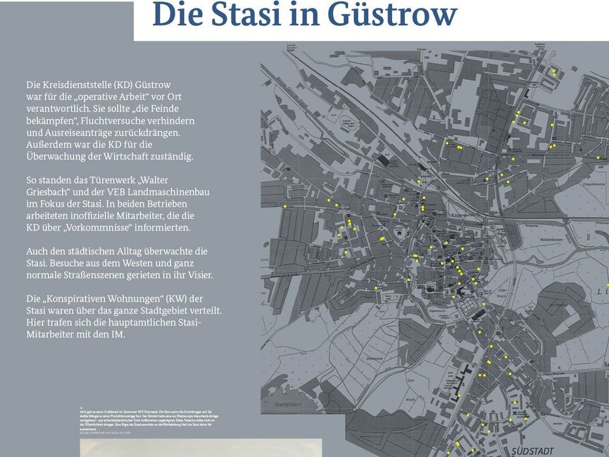 Ausstellungsmodul 28 "Die Stasi in Güstrow"