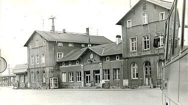 Überachungsfoto vom Bahnhof Wurzen
