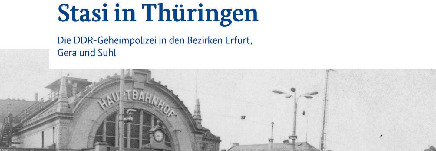 Cover der Länderstudie: Stasi in Thüringen