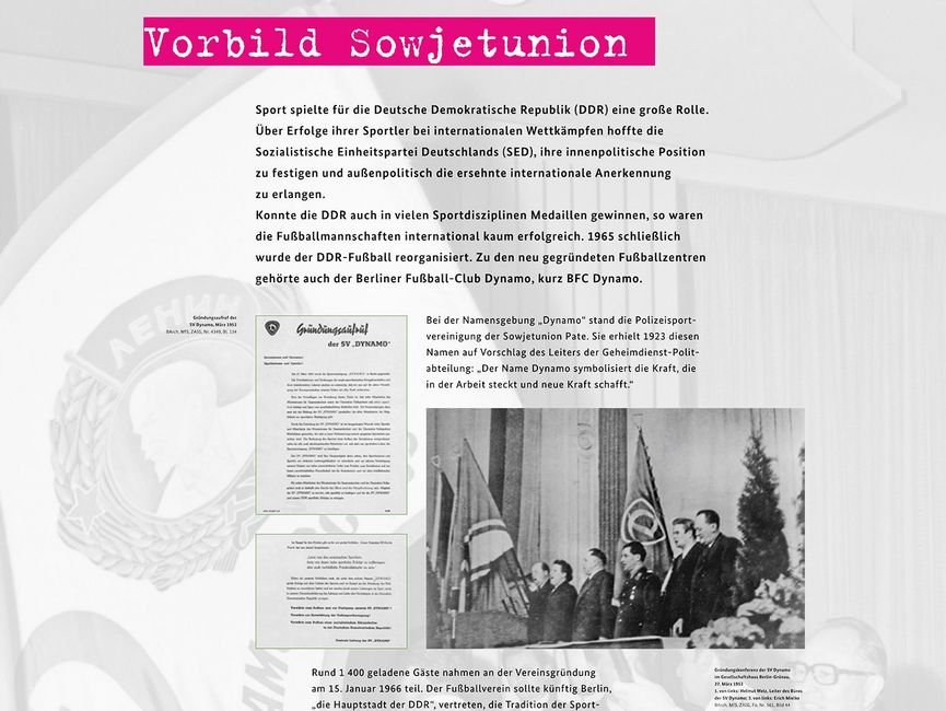 Ausstellungsmodul 2 "Vorbild Sowjetunion"