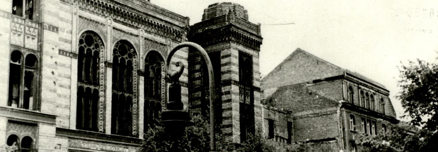 Ruine der Neuen Synagoge in Ost-Berlin