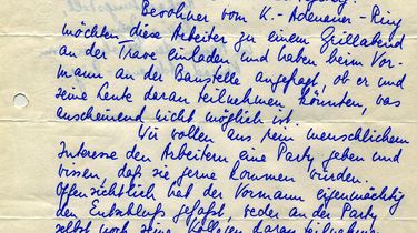 Bittbrief an Honecker zur Ausrichtung eines Grillfestes