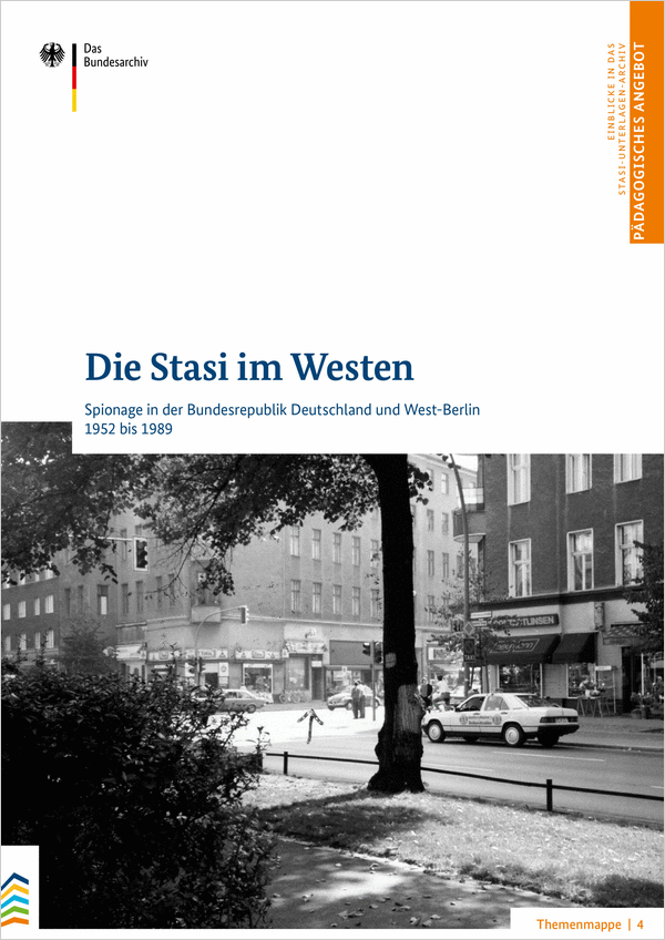 Cover der Themenmappe 4: 'Die Stasi im Westen'